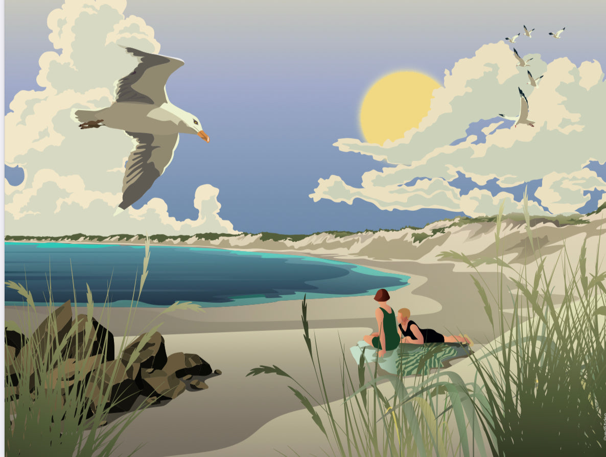 Vorupør strand plakat